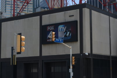 FOX 4 TV station almost inside the closed hot zone