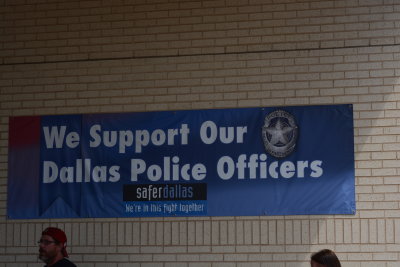 WE Support Our Dallas Police Officers Banner