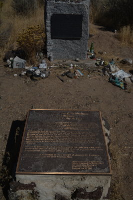 Grave Markers of Jean Baptiste Charbonneau son of Sacajawea