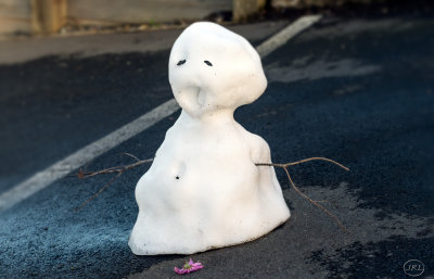 Humidity built the snowman, Sunshine brought him down.