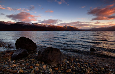 Sunrise, Lake Te Anau.