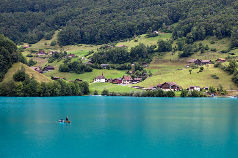 Lake Lungern: Fishermen