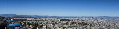 SF and bay area from twin peaks
