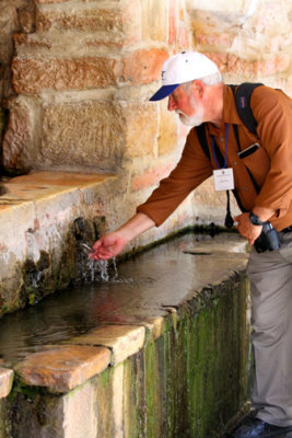 The spring which gave the site it's name, (Ein Karem = Spring of the Vineyard).  Also called Mary's Spring.