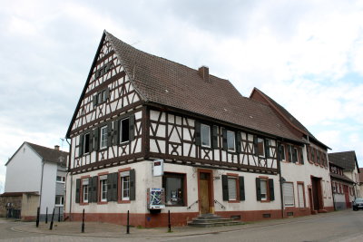 Very old half-timbered building dating from 1708.