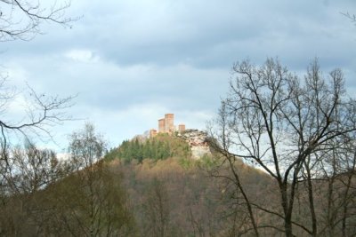 Trifels Castle which overlooks Gossersweiler-Stein