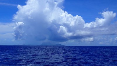Raining on Bora Bora