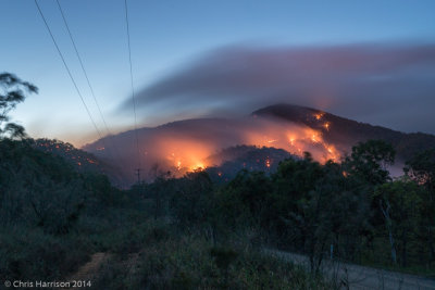 bush fire near Julatten, QLD