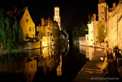 Night Reflections in Bruge