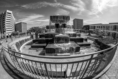 Civic Plaza from Behind the Fountain