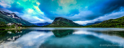 Morning at Many Glacier Lake