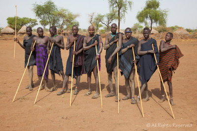 Proud Pose of the Mursi Tribesmen