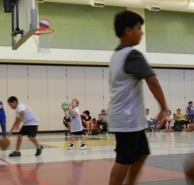 Reilly and Jace's basketball game