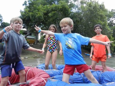 Rafting down the Guadalupe River