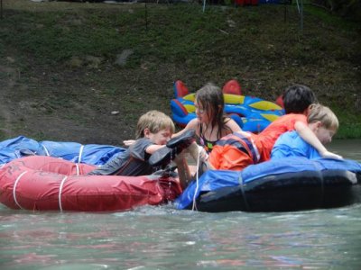 Rafting down the Guadalupe River