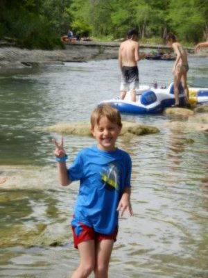 Rafting down the Guadalupe River