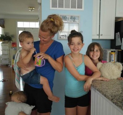 Kris and her four kids