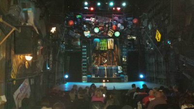 Stomp theater, very small and amazing
