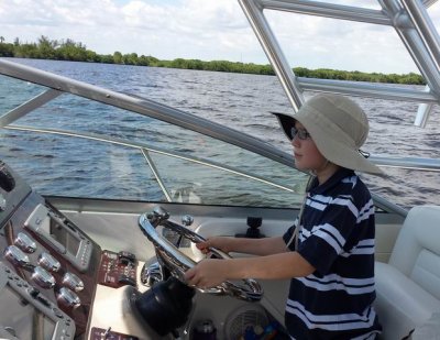Boat ride to Ft Myers- Reilly as Captain