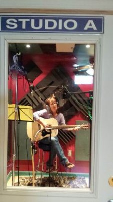 Rosie singing at Dennis' studio
