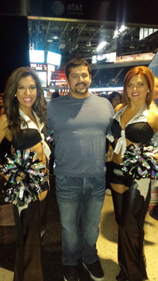 Alan with the Spurs Dancer
