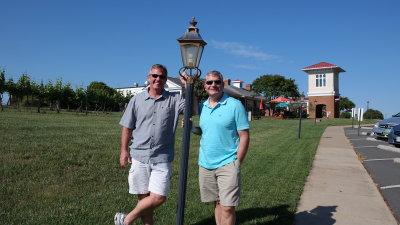 Jeff and Jean at the Prince Michel Wiery