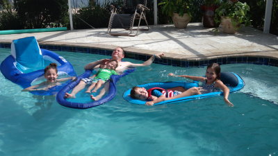 Pool time with Dad