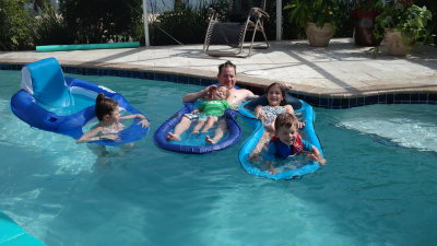 Pool time with Dad