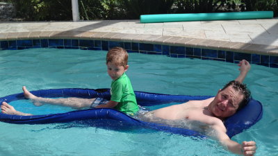 Pool time with Dad
