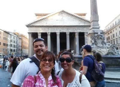 Us in front of the partheon
