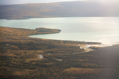 Brooks lodge from the air