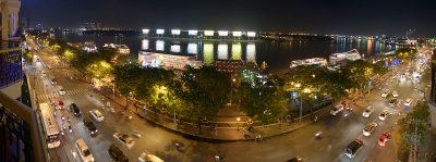 Panorama sur la Saigon river