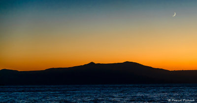 Coucher de lune  Thira