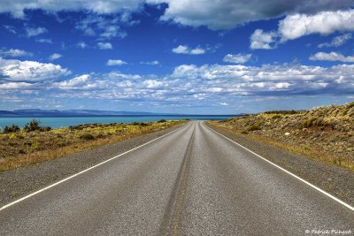 route pour el lago Argentino