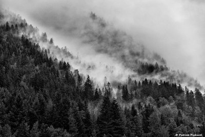 Brumes sur la valle de chamonix