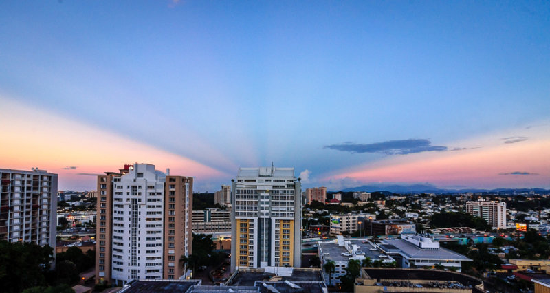 Urban sunset