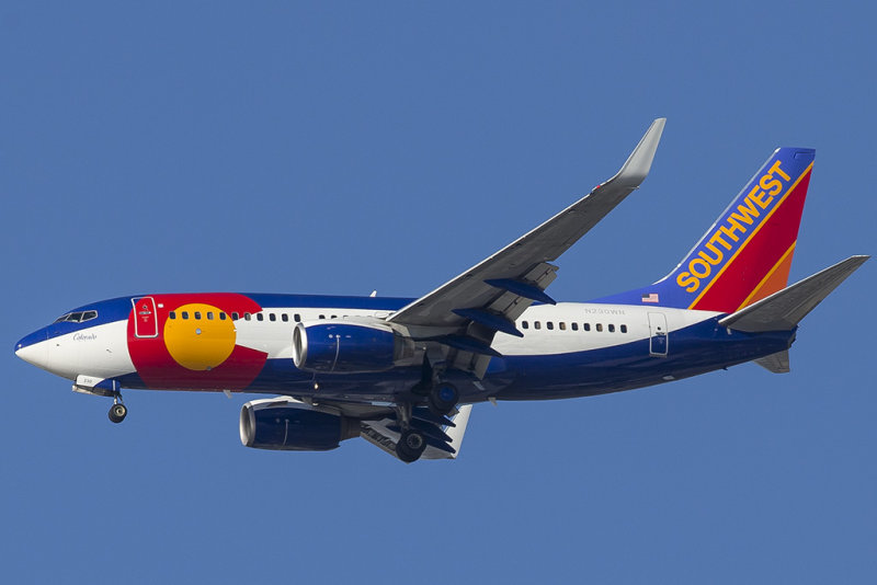 7/9/2013  Southwest Airlines Boeing 737-7H4 Colorado One N230WN