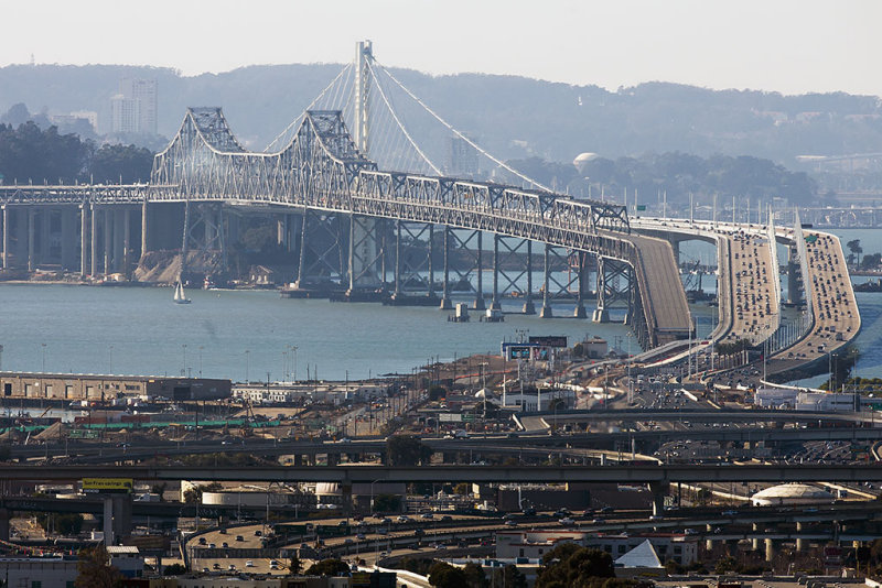 1/15/2014  The San Francisco - Oakland Bay Bridge Eastern Span old and new