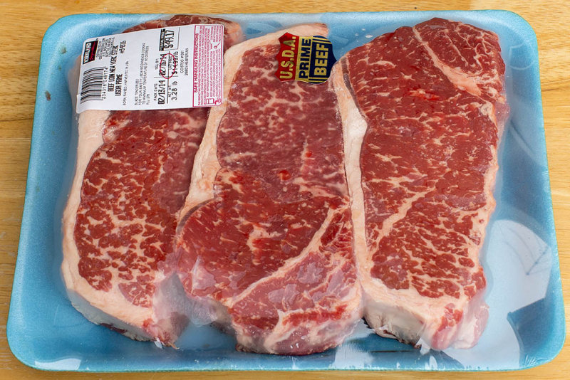 2/14/2014  USDA Prime New York steaks