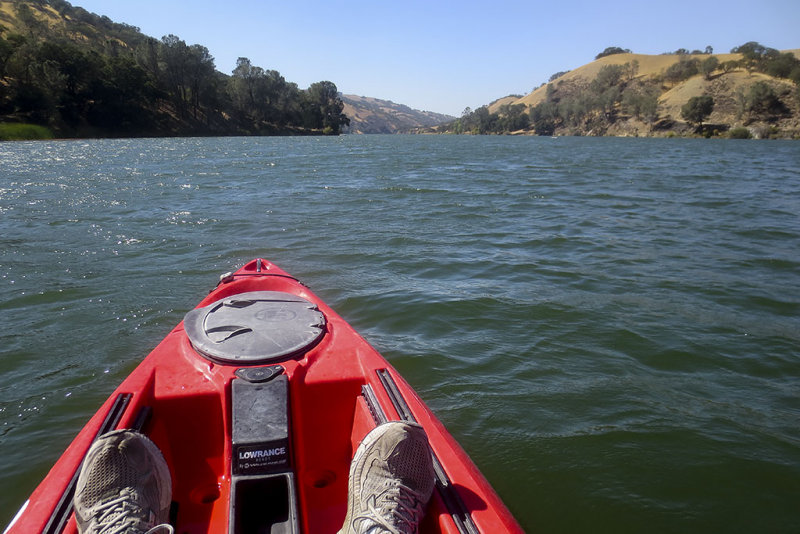 9/2/2014  I am in a Wilderness Ride 115 Kayak on Del Valle Lake