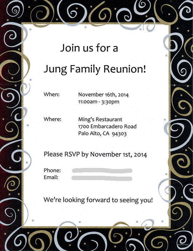 Reunion invitation