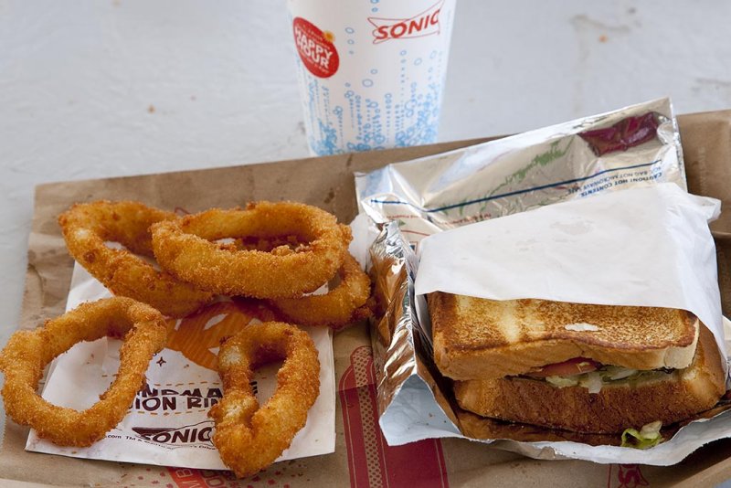 Sonic BLT Toaster with Onion Rings