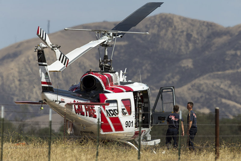 7/21/2015  Cal Fire Bell EH-1X Helicopter 901 N489DF