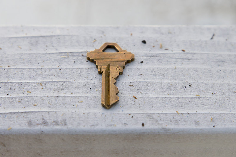 Found key inside the house