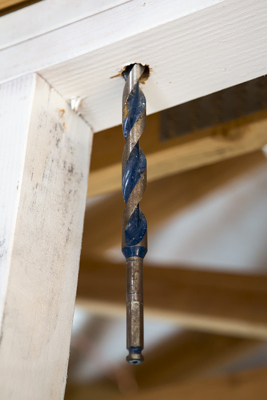 Stuck drill bit