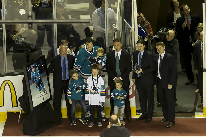 Patrick Marleau honored for his 1,000-game milestone