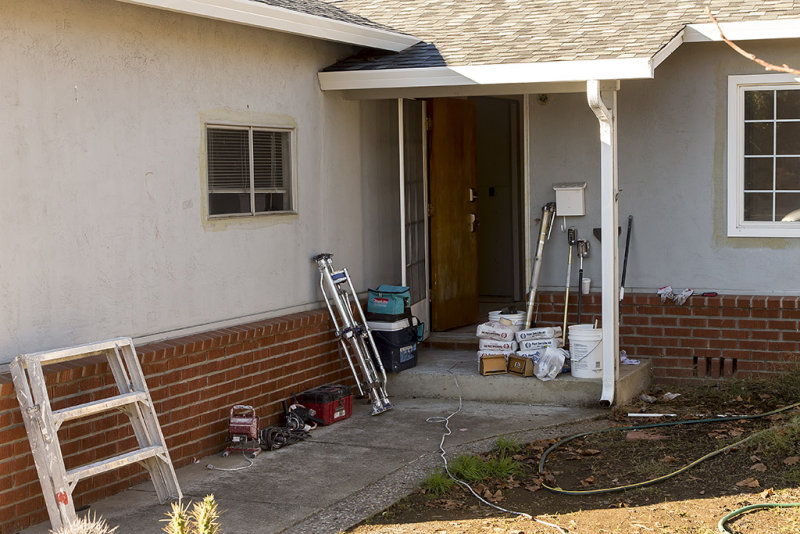 Starting to tape and mud drywall