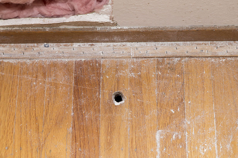Bedroom 2 hole in floor