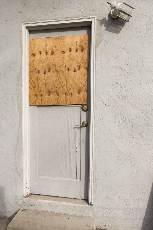 Back door in Garage 30 in x 80 in