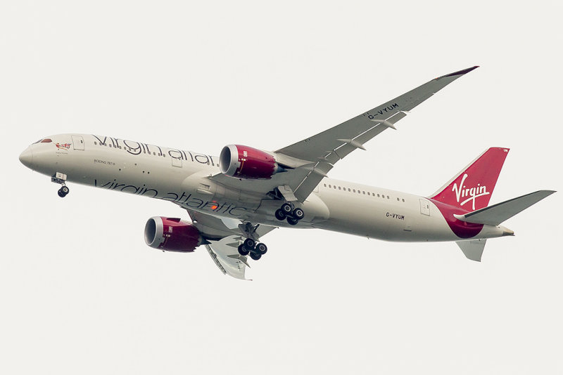 1/11/2016  Virgin Atlantic Airways Boeing 787-9 Dreamliner Ruby Murray G-VYUM